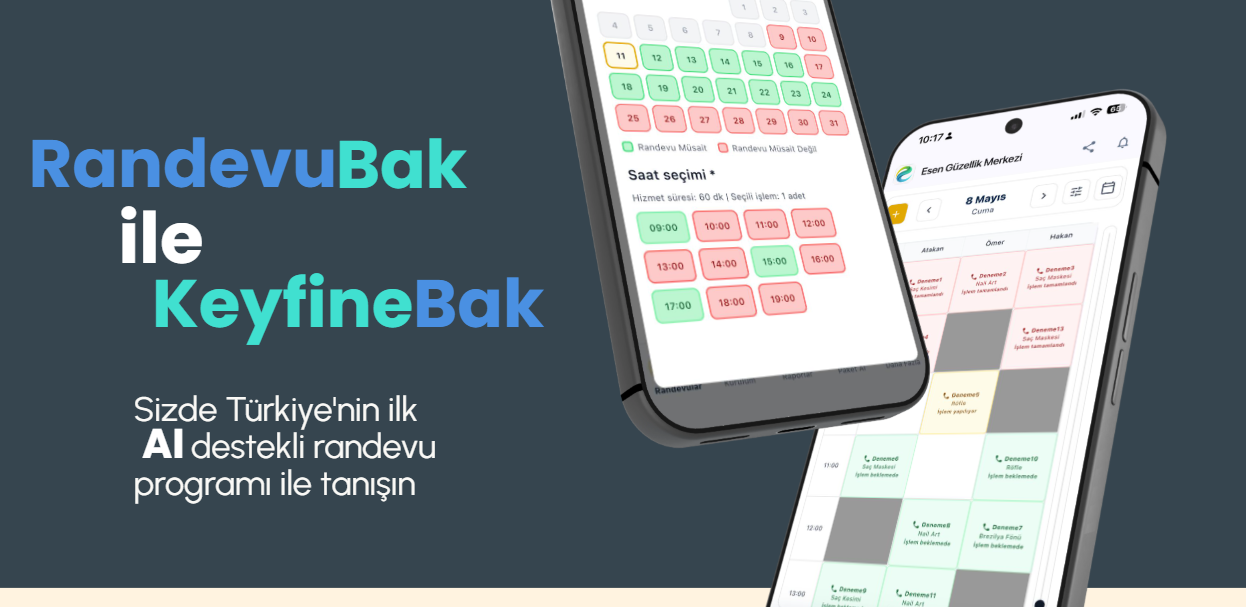 RandevuBak ile KeyfineBak — Türkiye'nin ilk AI destekli randevu programı tanıtım görseli